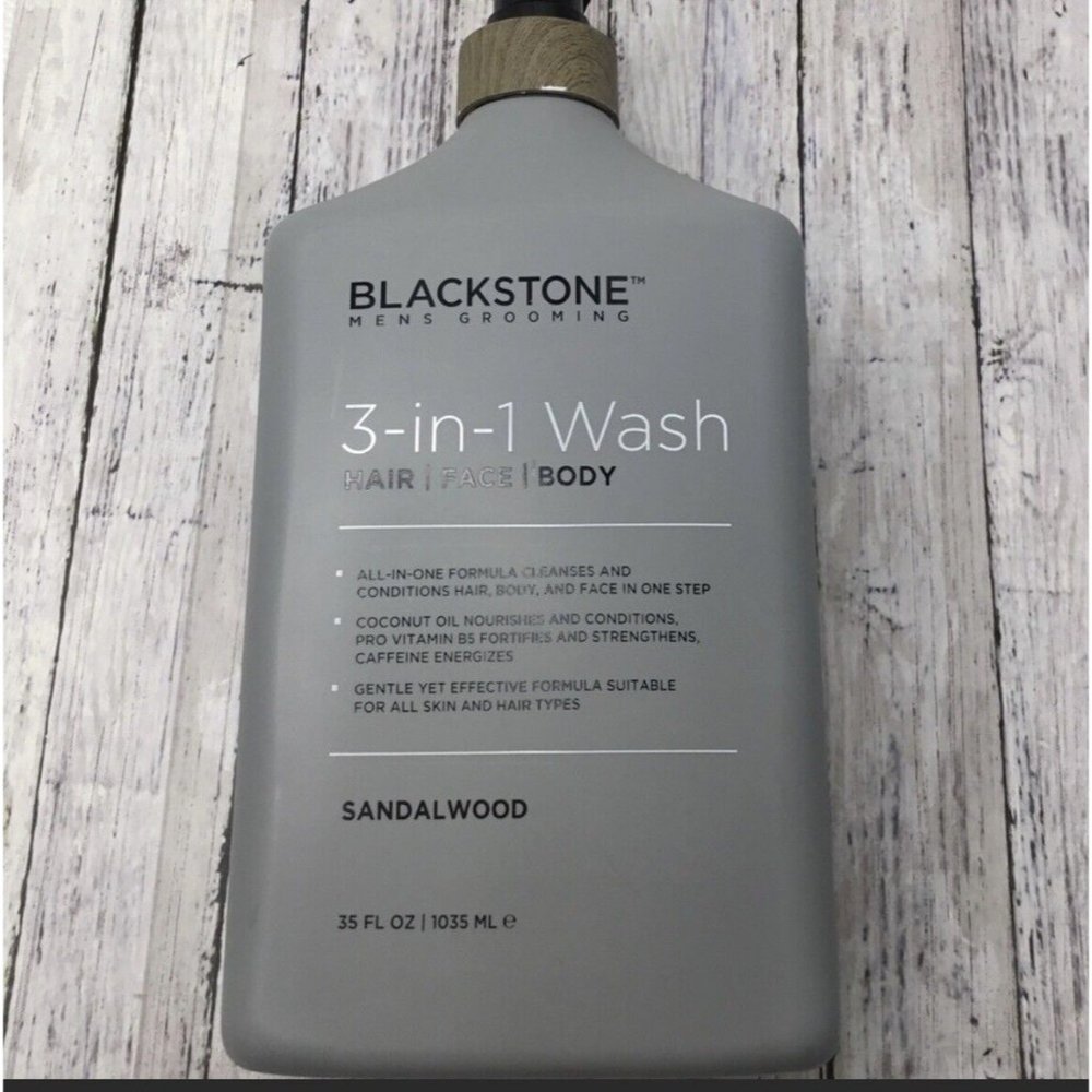 3-in-1 Men’s Wash Blackstone Sandal Wood 32 fl oz